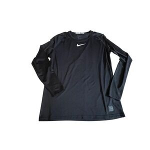 Nike Pro Dri-FIT Mens Fitted Long Sleeve Training Top Black 838081-010 Size L
